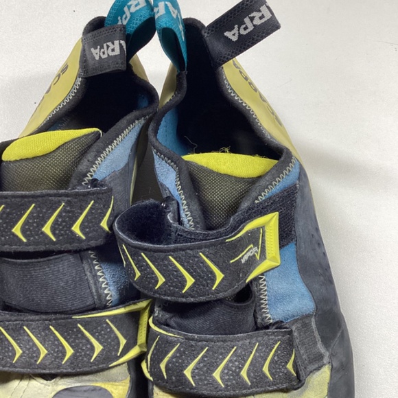 Scarpa Vapor V Men's 'SBlack and Yellow Climbing Shoes with Straps - Picture 3 of 12